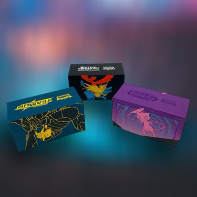 Lot Of Pokemon EMPTY Team Up Fusion Strike Boxes Pikachu & Zekrom, 3 Books+++