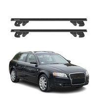 DachträGer GrundtäGer FüR Audi A4 B7 Avant 2004-2008 Alu 90Kg TÜV Schwarz 2Tlg