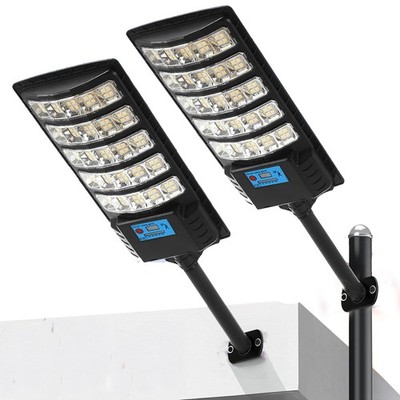 4Packs 1000000LM LED Outdoor Dusk to Dawn Solar Street Light Road Area Lamp
