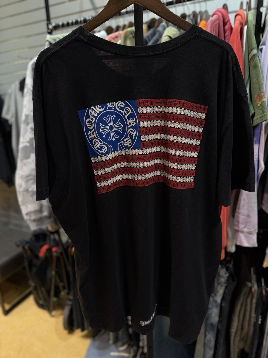 Chrome Hearts USA Flag Tee Black (XXL) RARE 100% Authentic RARE | eBay