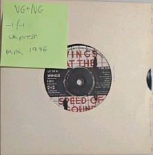 Wings Let 'Em In Vinyl Record 7" VG+/VG YCE 21789 1976