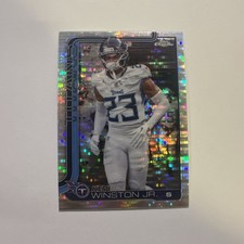 2025 Topps Chrome Football - Kevin Winston Jr. Card 375 Rookie Xfractor