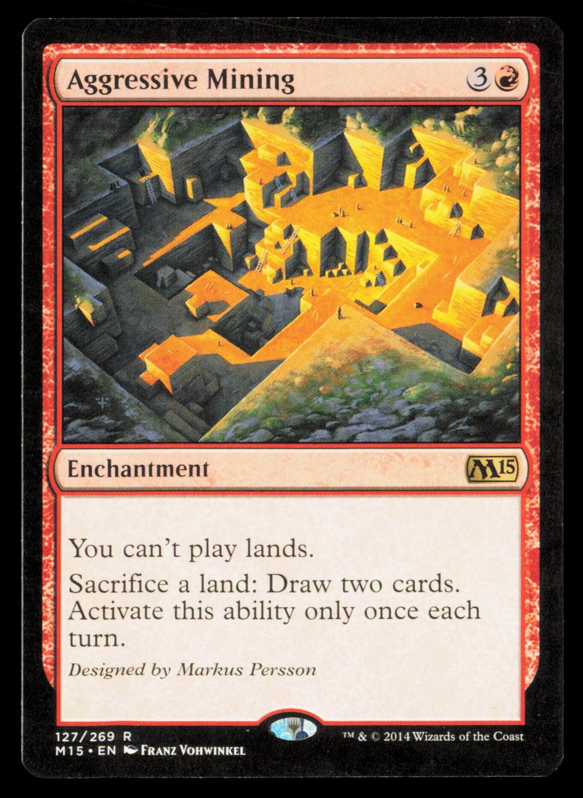 Aggressive Mining 127 Rare Magic 2015 (M15) Magic: The Gathering LP