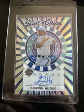 2025 Panini Prospect Edition Griffin Hugus Blue Chip Signature Auto Holo Prizm