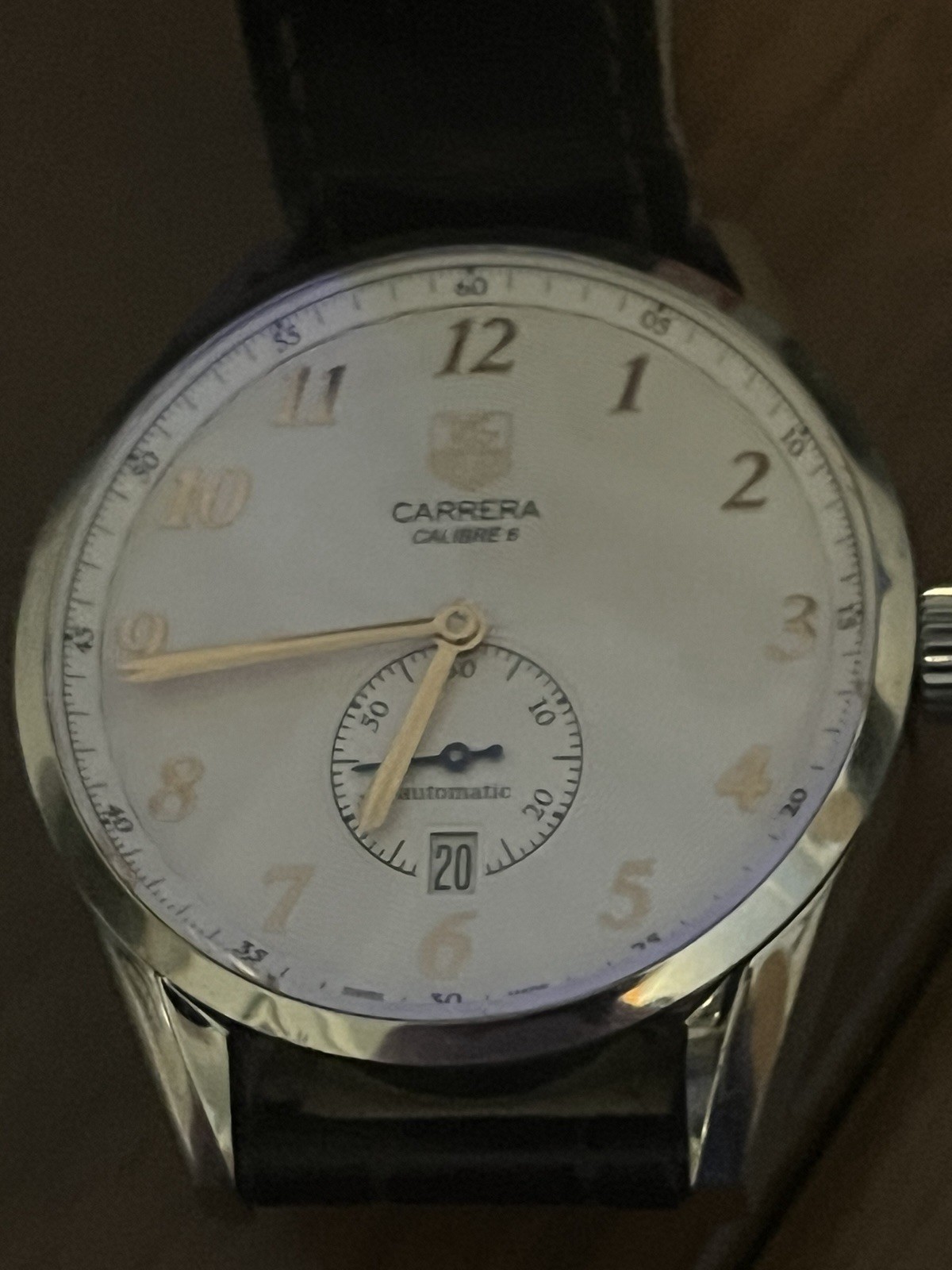 Tag Heuer Carrera Calibre 6 WAS2112 39mm Automatic Stainless -Rose Gold Toned