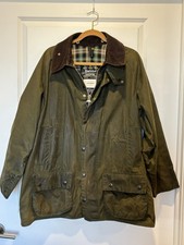 Vintage 1991 Barbour Beaufort Waxed Jacket C46 Sage Green A150 Made in England