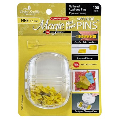 Taylor Seville Magic Pins Flathead Applikationsstecknadeln FINE (100er Pack)