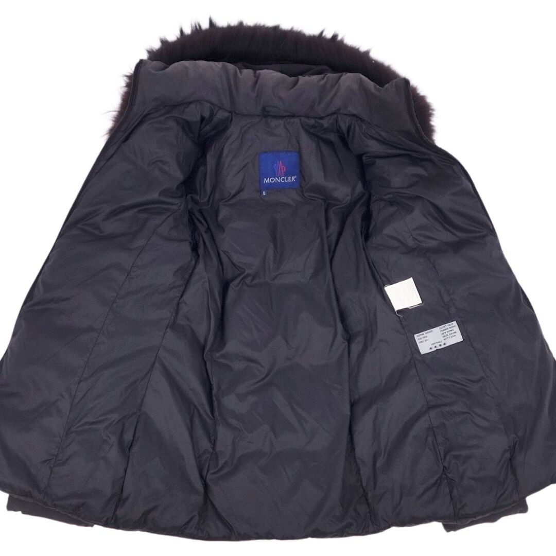 Moncler Blue Tag Down Jacket Raccoon Fur Zip Up Outerwear Womens 0 Used MOLO-0 thumbnail 7