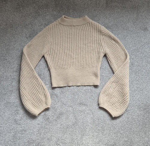 Asos Topshop beige Strickpullover - Größe Small 8-10 - Bild 4 von 4