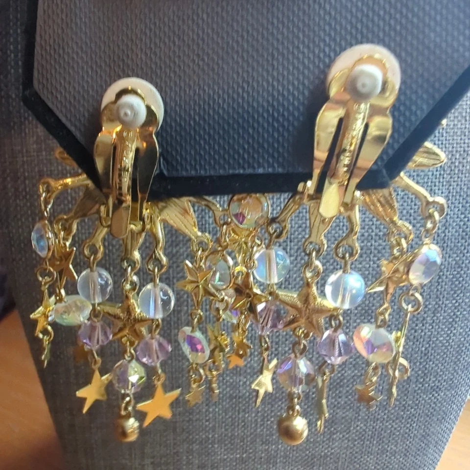 BRINCOS PENDURADOS KIRKS FOLLY SUN BURST STARS - Imagem 2 de 4