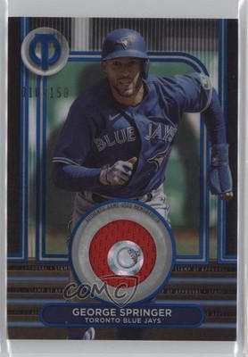 2024 Topps Tribute Stamp of Approval Relics Blue 10/150 George Springer 0uh1
