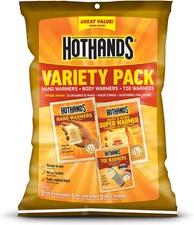 Toe Hand Body Warmers Variety Pack Air Activated Long-Lasting Safe Odorless