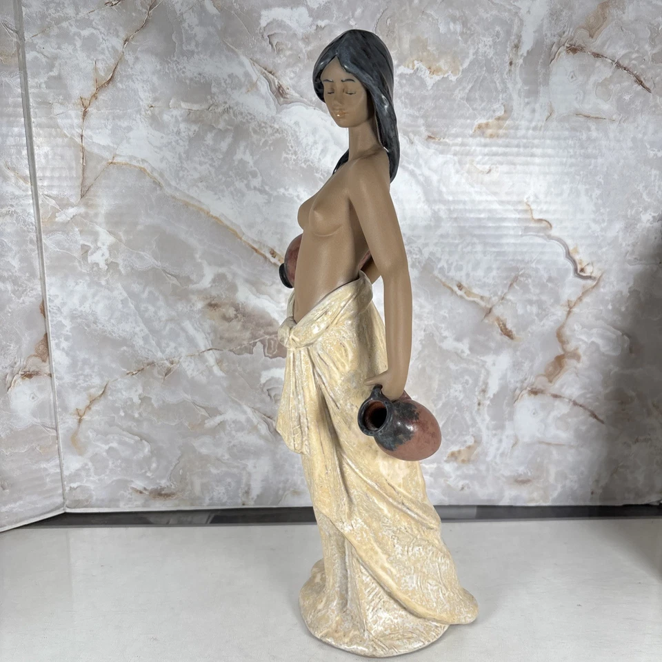 LLADRO Matte Water Girl Figurine. Porcelain Nude Female Figure No Box - Image 4 of 4