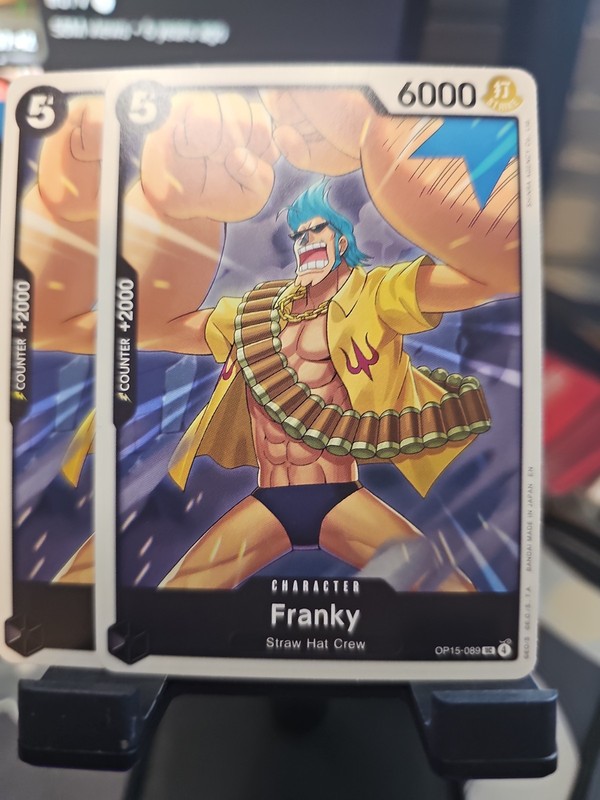 2x Franky OP15-089 Uncommon Adventure on Kami's Island One Piece Near Mint