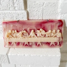 Vtg Last Supper Wall Plaque 3D Relief Christian Art Hanging Religious Decor RARE