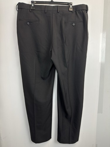 Haggar Premium Comfort Dress Pants Men’s 40X32 Straight Fit Classic Black - Picture 5 of 8