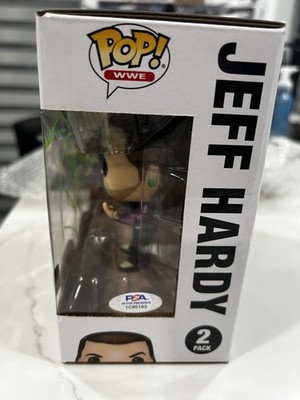 WWE The Hardy Boyz ( Matt Hardy & Jeff Hardy) Signed Funko Pop PSA