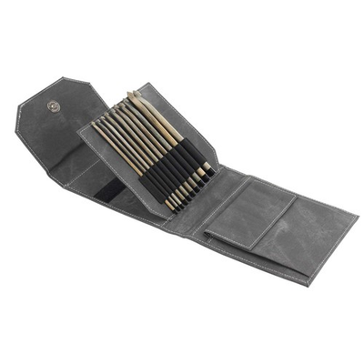 #ad LYKKE Driftwood Crochet Hook Set Grey Denim Case $86.21