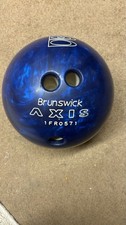 Brunswick Axis Bowling Ball Blue SWIRL 14 Lbs. Single Drill