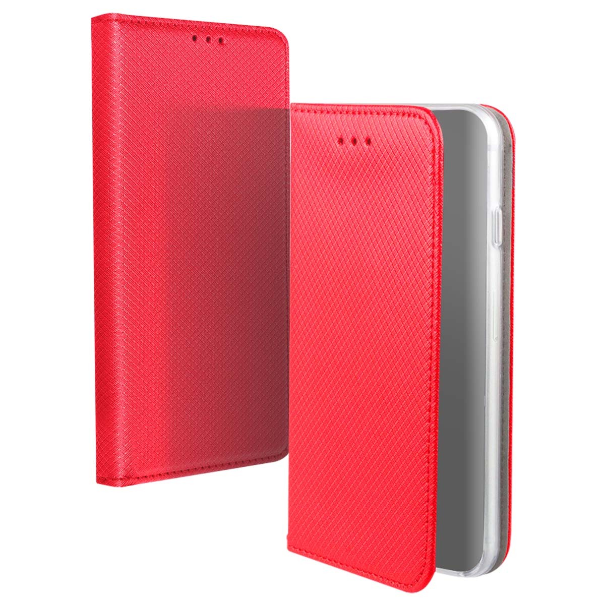 Protegez votre Galaxy A25 5G des rayures grace a l\'etui folio rouge Jaym aimante