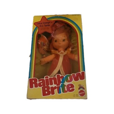 Mattel Rainbow Brite LaLa Orange & O.J. Sprite Doll Set 1984 MPN 7985 Boxed