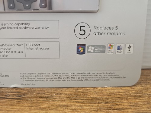 Logitech Harmony 650 Remote Control Dark Grey Universal Remote Windows Mac USB - Picture 17 of 17
