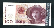 Norway (P49d) 100 Kroner 2007 VF+