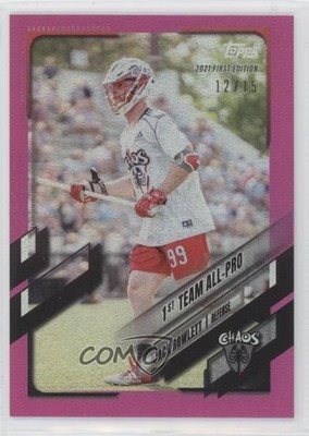 2021 Topps Premier Lacrosse League First Edition 12/15 Jack Rowlett #38 0o1d