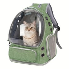 Portable Pet Cat Backpack Carrier Bubble Breathable Outdoor Travel Shoulder Bag
