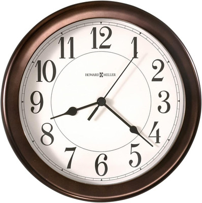 Howard Miller Fruitland Wall Clock II 549-683   8.5-Inch round Oil-Rubbed Bronze
