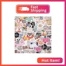 300PCS Book Stickers,Holographic Reading Book Stickers for Kindle,Vinyl Waterpro