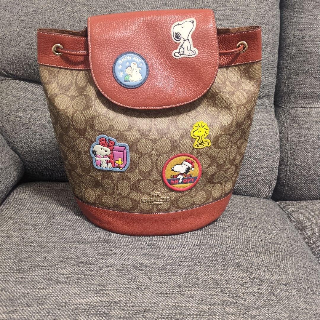 Coach Snoopy Patch Backpack - image 1