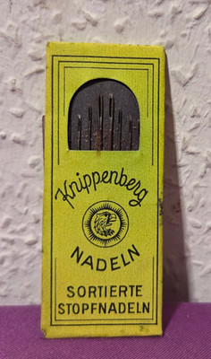 ALTE DEUTSCHE NADELMAPPE 30er/40er Jahre - OLD GERMAN NEEDLE FOLDER 1930s/1940s
