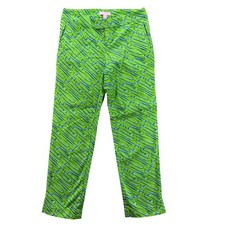 Lilly Pulitzer Women Elaine Sword Pant Size 2 Green Cotton Resort Preppy