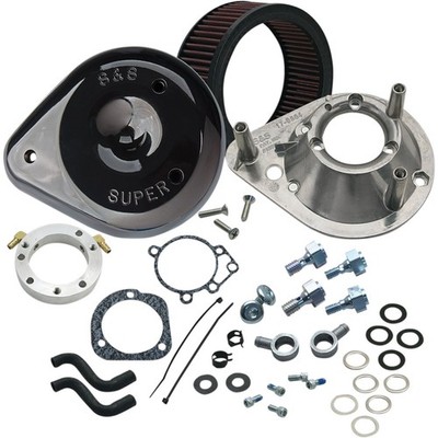 S&S Cycle Air Cleaner Twin Cam Tear Drop Gloss Black 170-0181A