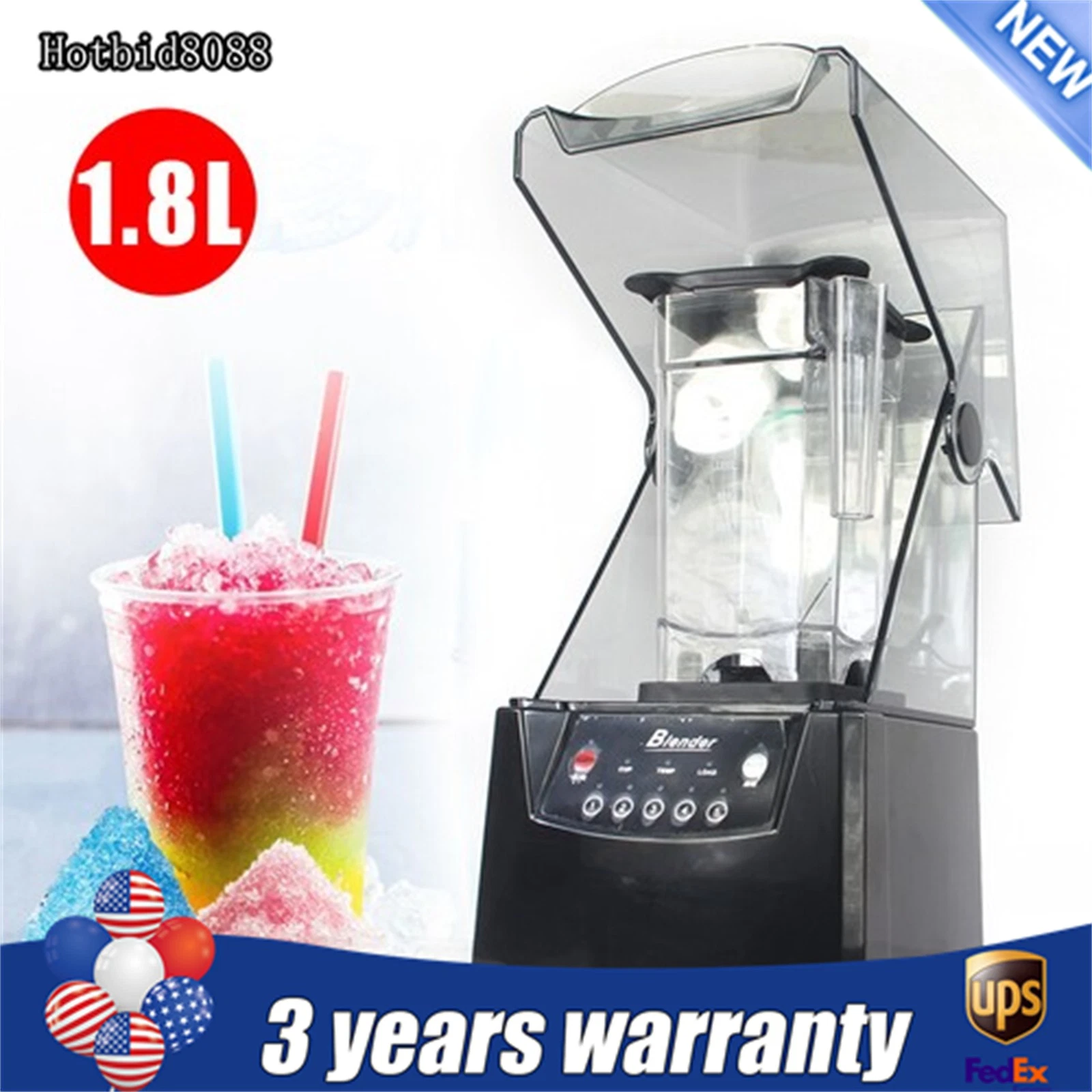 Professional Blender Smoothie Maker Industrial Commercial Power 2200w Quiet
Opens in a new window or