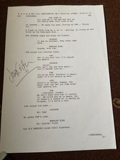Joseph Lidster signed A4 page The Sarah Jane Adventures Torchwood Writer