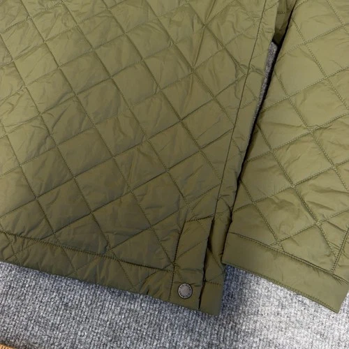 LL Bean Jacket Men Large Kelp Green Quilted Insulated Full Zip Utility NEW image 9