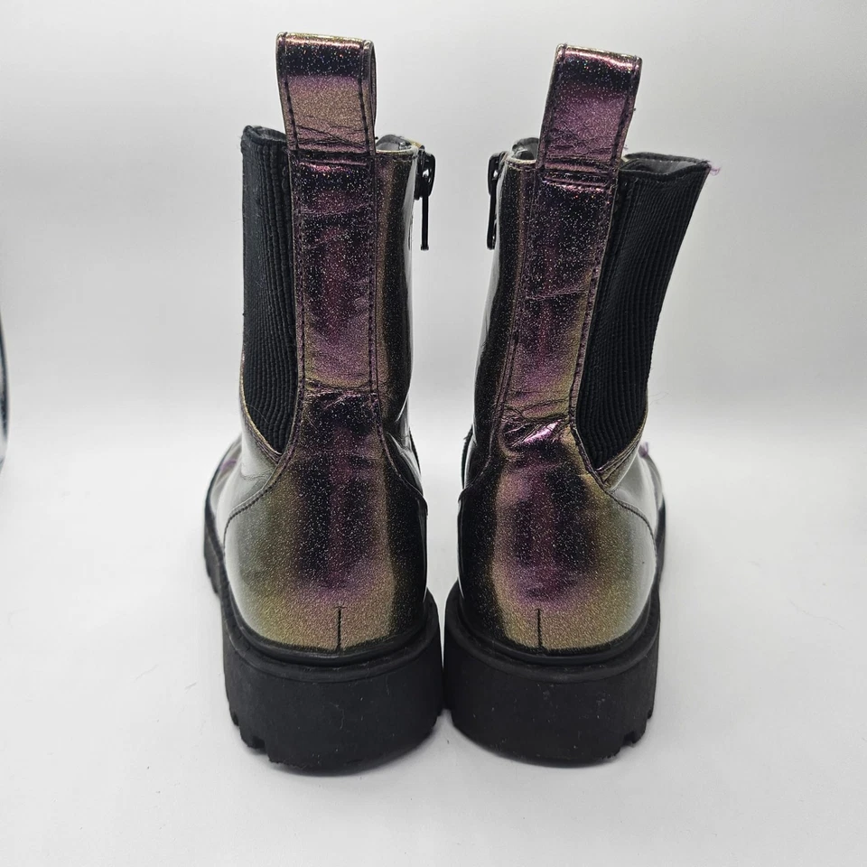 Botas de Combate Metallic Doc Look Like Y1K Años 90’s Mean Girl Vibes Foto 3 de 4