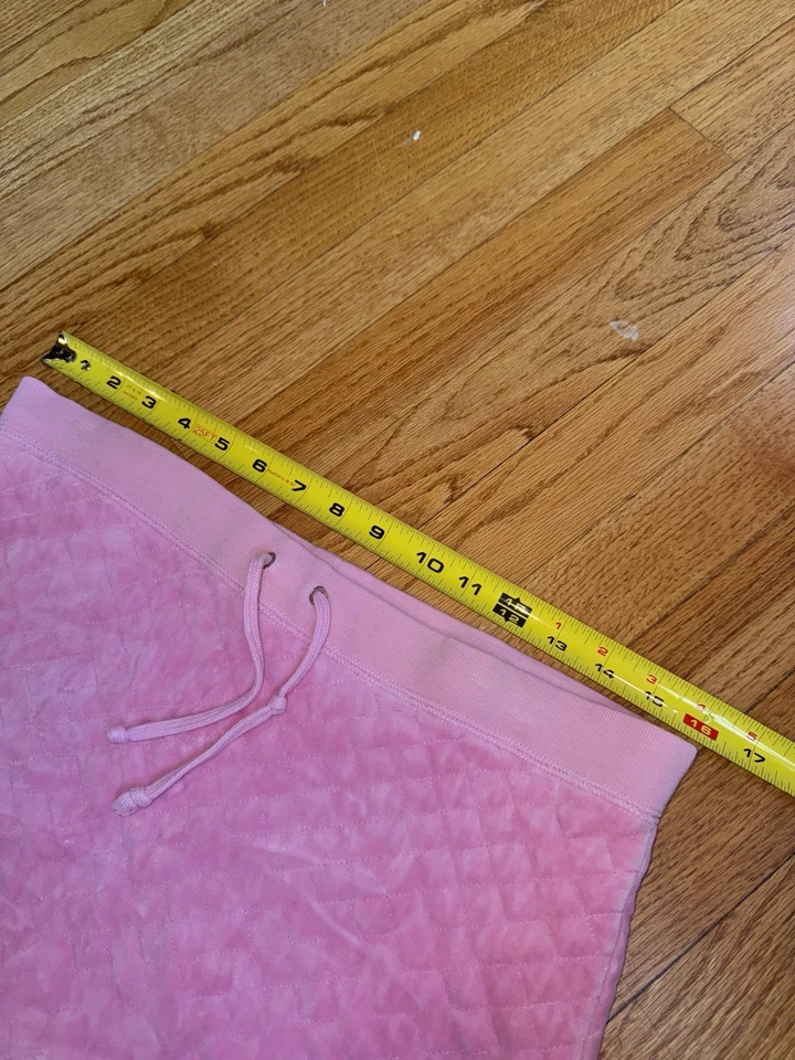 Vintage Y2K Juicy Couture Pink Velour Mini Skirt Petite - Image 4 of 4