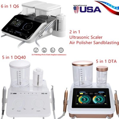 SANDENT Ultrasonic Scaler Air Polisher Sandblasting Perio Therapy System Kit VRN