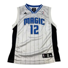 Orlando Magic Jersey Youth Large White NBA Basketball Adidas Dwight Howard