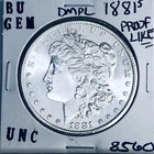 1881 S BU GEM MORGAN SILVER DOLLAR UNC MS+++ U.S. MINT RARE COIN 8560