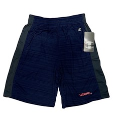 UConn Huskies Boys Blue Quick-Dry Athletic Shorts by Champion - Size 6/7