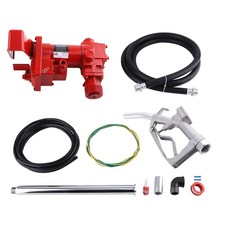 15GPM 12V DC Fuel Transfer Pump Fits for Gasoline Diesel Kerosene with Nozzle