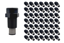50 Pack Plastic Fogger Misting Nozzle with Stainless Steel Filter Black 1/8"