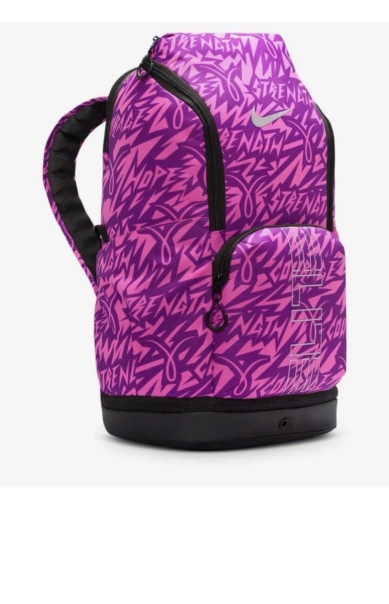 Nike Hoops Elite Backpack Kay Yow 2025 Pink SIlver Cancer 32L
