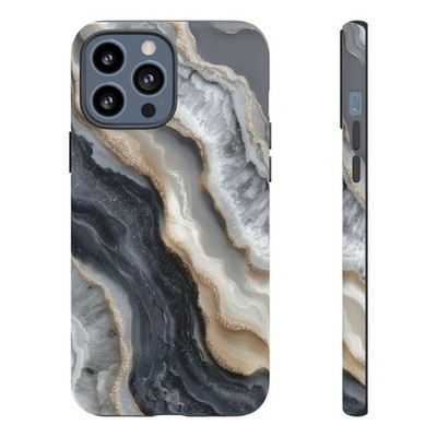 Phone Ink   Pale Gray Graphite Marble Print   Case for iPhone, Galaxy, Pixel