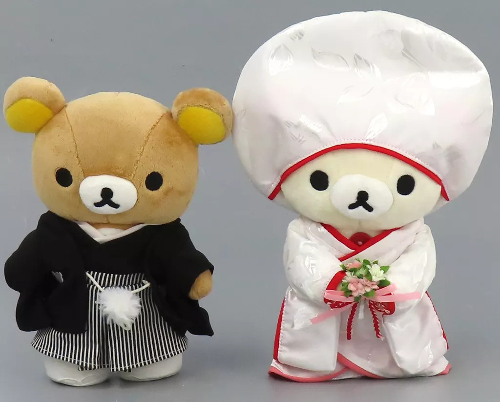 Rilakkuma & Korilakkuma Wedding Welcome Plush Doll Rilakkuma 20cm