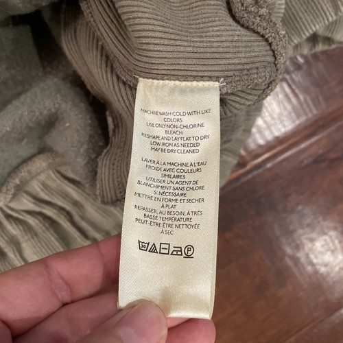 We The Free People Lou Moto Sweatshirt Jacket Size Medium Oversized Olive - Picture 4 of 9